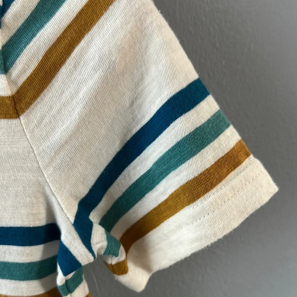 Old Navy Striped Polo Shirt Boy’s Short Sleeves Size 8 New